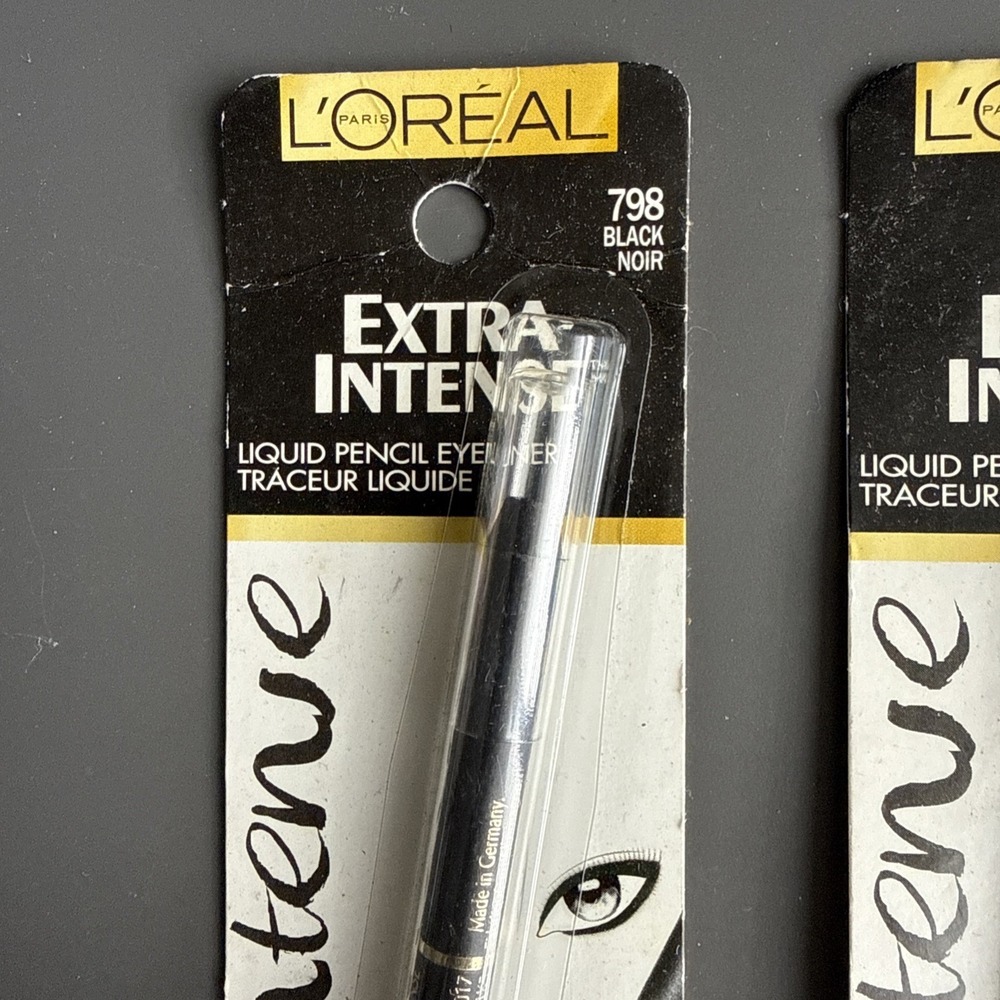 Lot x 2 L'Oreal Paris Extra Intense Liquid Eyeliner Pencil, # 798 Black - Picture 2 of 5